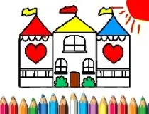 Doll House Coloring Book